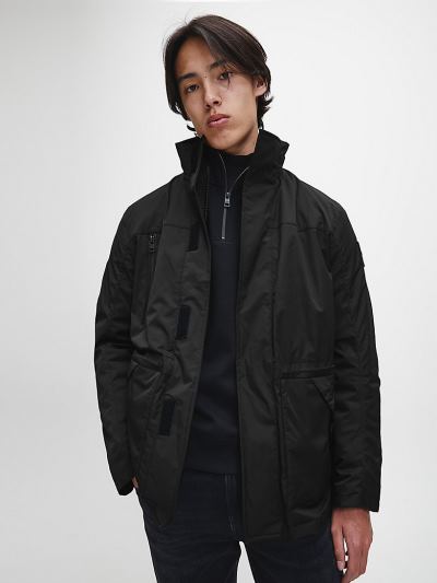 Calvin Klein Ruhák HU449525 | Calvin Klein 2-in-1 Férfi Dzseki Fekete